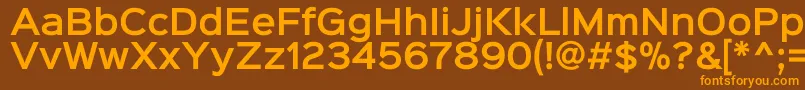 fuente Sinkinsans600semibold – Fuentes Naranjas Sobre Fondo Marrón