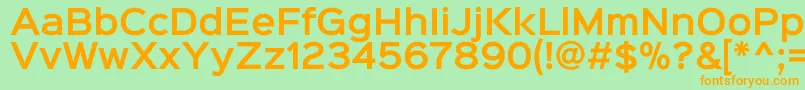 Sinkinsans600semibold Font – Orange Fonts on Green Background