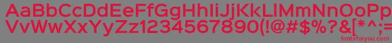 Шрифт Sinkinsans600semibold – красные шрифты на сером фоне