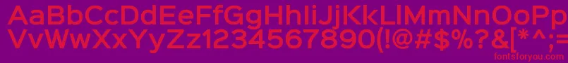 Sinkinsans600semibold Font – Red Fonts on Purple Background