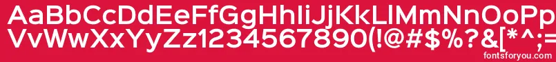 Sinkinsans600semibold Font – White Fonts on Red Background