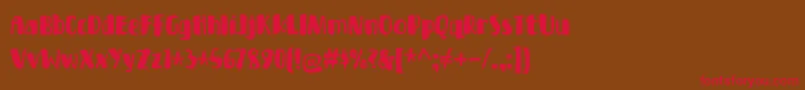 BottlePartyDemo Font – Red Fonts on Brown Background
