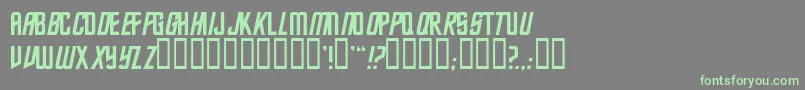 Trekkiesansssk Font – Green Fonts on Gray Background