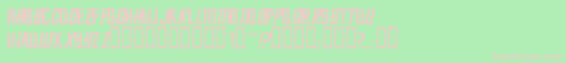 Trekkiesansssk Font – Pink Fonts on Green Background