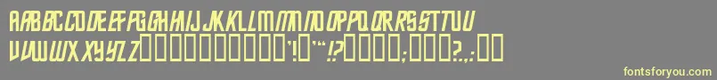 Шрифт Trekkiesansssk – жёлтые шрифты на сером фоне