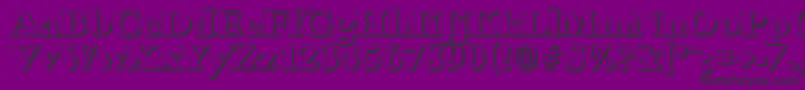 BambergshadowHeavyRegular Font – Black Fonts on Purple Background