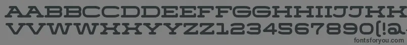 MenschoRegular Font – Black Fonts on Gray Background