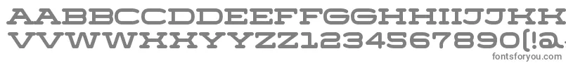 MenschoRegular-fontti – harmaat kirjasimet valkoisella taustalla