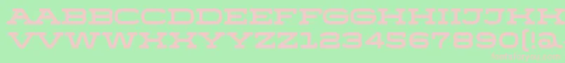 MenschoRegular Font – Pink Fonts on Green Background