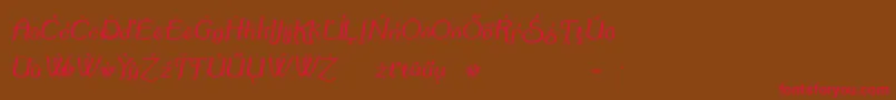 Summereo Font – Red Fonts on Brown Background