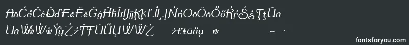 Шрифт Summereo – белые шрифты на чёрном фоне