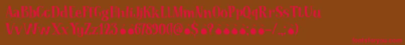 CoconutPunchDemo Font – Red Fonts on Brown Background