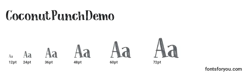 CoconutPunchDemo Font Sizes