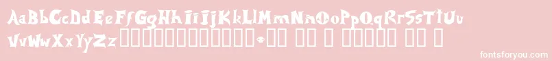 Spawned Font – White Fonts on Pink Background