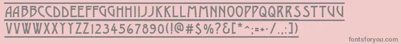 AModernodcfr Font – Gray Fonts on Pink Background