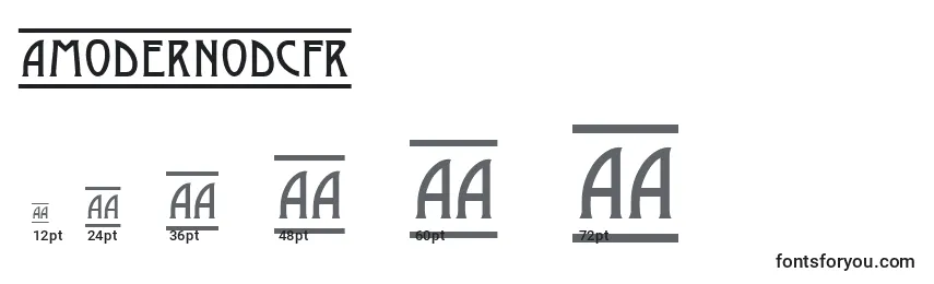 AModernodcfr Font Sizes