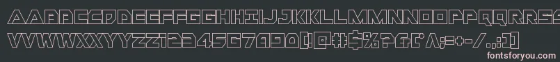 Libertyislandout Font – Pink Fonts on Black Background