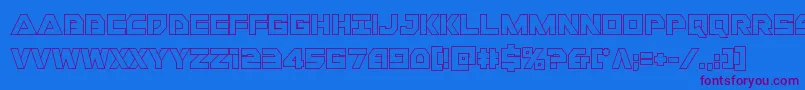 Libertyislandout-fontti – violetit fontit sinisellä taustalla
