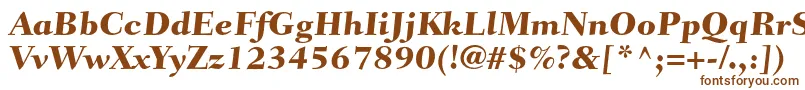 FairfieldltstdCaptionheavy-fontti – ruskeat fontit valkoisella taustalla