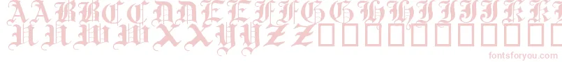 TraditionalGothic17thC Font – Pink Fonts on White Background