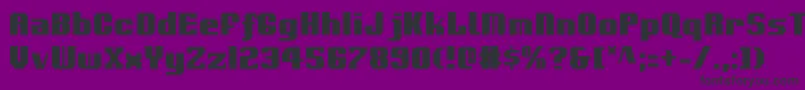 Voortrekkerc Font – Black Fonts on Purple Background