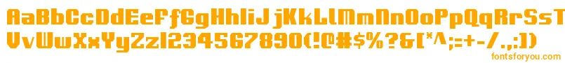 Voortrekkerc Font – Orange Fonts on White Background