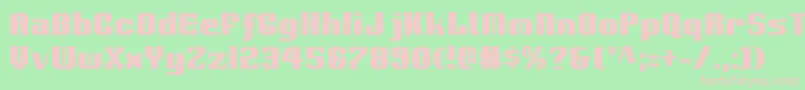 Voortrekkerc Font – Pink Fonts on Green Background