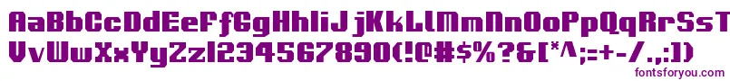 Voortrekkerc Font – Purple Fonts on White Background