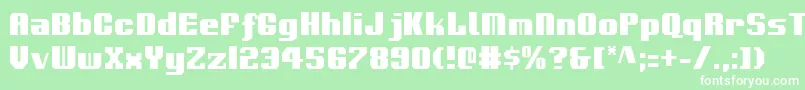 Voortrekkerc Font – White Fonts on Green Background