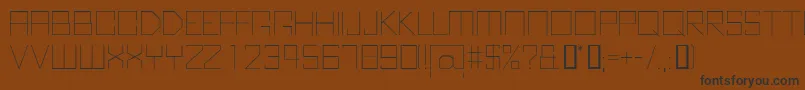 KubusThin Font – Black Fonts on Brown Background