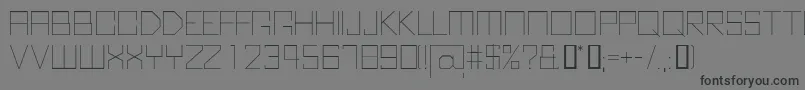 KubusThin Font – Black Fonts on Gray Background