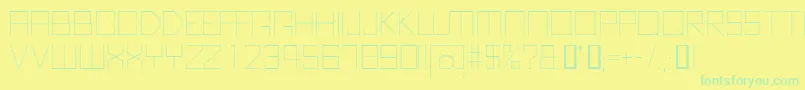 KubusThin Font – Green Fonts on Yellow Background