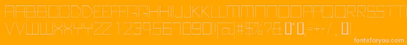 KubusThin Font – Pink Fonts on Orange Background