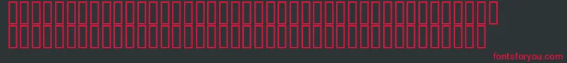 フォントPacker – 黒い背景に赤い文字