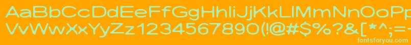 NicotineLove Font – Green Fonts on Orange Background