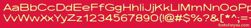 NicotineLove Font – Yellow Fonts on Red Background