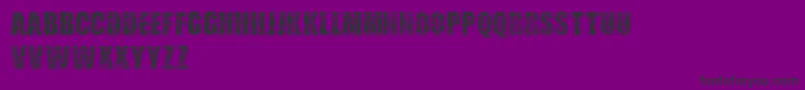 フォントScratchedLetters – 紫の背景に黒い文字
