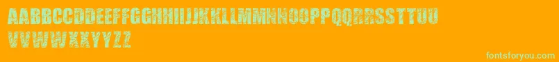 En savoir plus sur la police ScratchedLetters Police ScratchedLetters – polices vertes sur fond orange