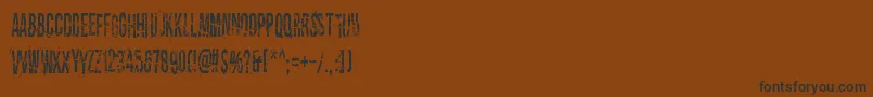 Dirty Old Town Font – Black Fonts on Brown Background