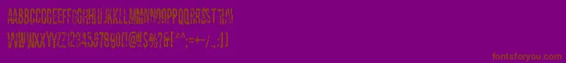 Dirty Old Town Font – Brown Fonts on Purple Background