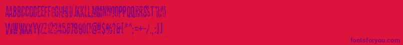 Dirty Old Town Font – Purple Fonts on Red Background
