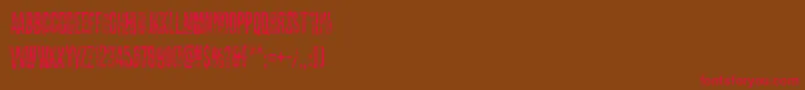 Dirty Old Town Font – Red Fonts on Brown Background