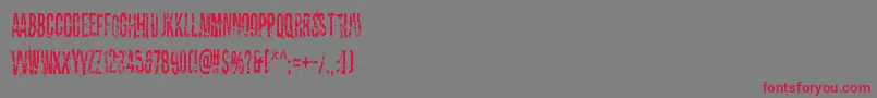 Dirty Old Town Font – Red Fonts on Gray Background