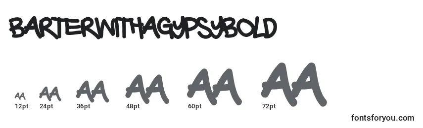 BarterwithagypsyBold (78044) Font Sizes