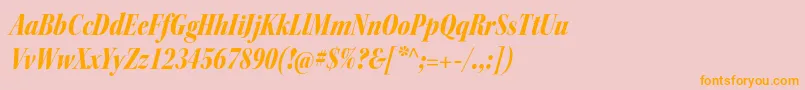 KeplerstdBlackcnitdisp Font – Orange Fonts on Pink Background