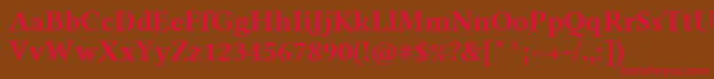 LinlibertineRb Font – Red Fonts on Brown Background