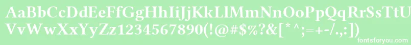 LinlibertineRb Font – White Fonts on Green Background