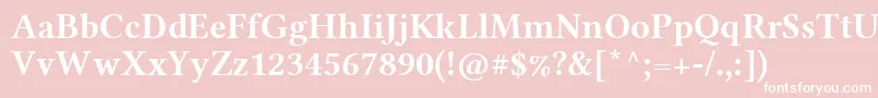 LinlibertineRb Font – White Fonts on Pink Background