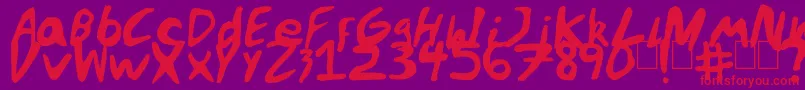 Stilo Font – Red Fonts on Purple Background