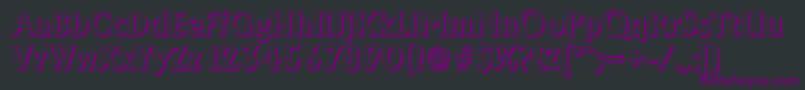 AdelonshadowBold Font – Purple Fonts on Black Background